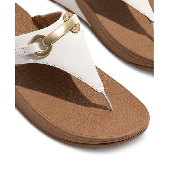 FitFlop Lulu Chunky-Snaffle Leather Toe-Post Sandals - Picture 4 of 4